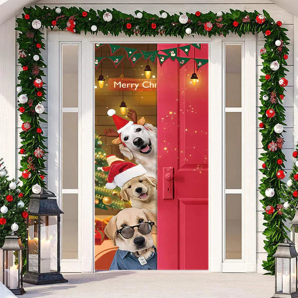 Festive Christmas Door Decoration