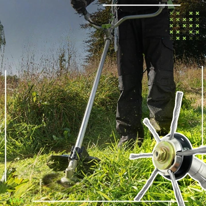 Grass trimmer head made from high-performance steel wire