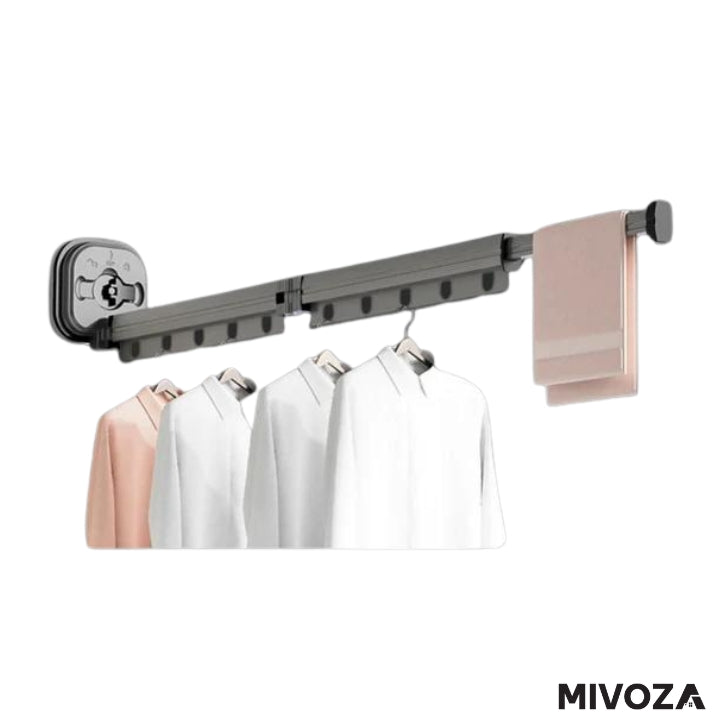 Clothes hanger with suction cup