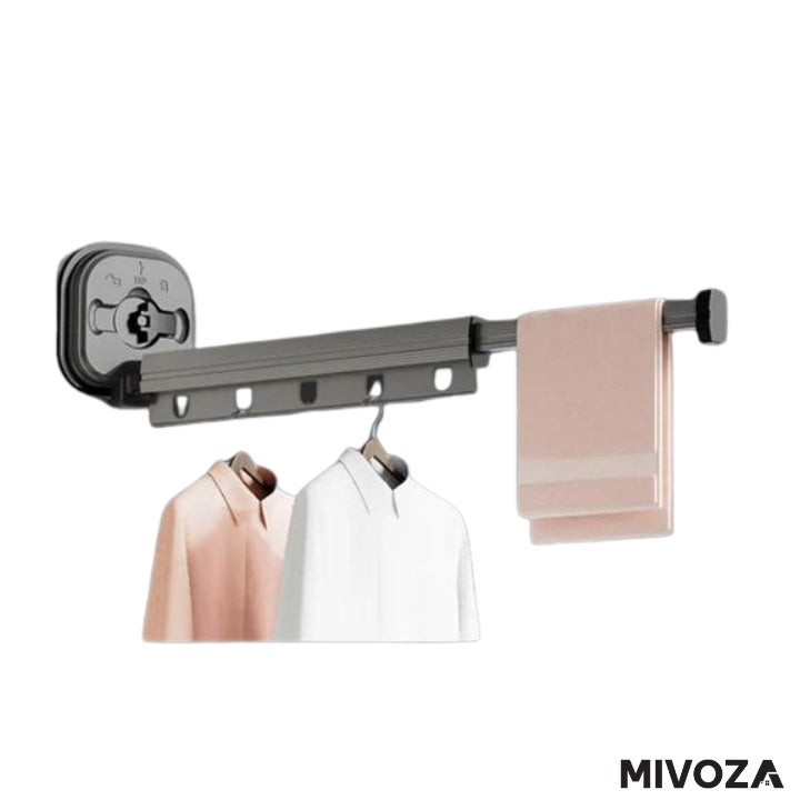 Clothes hanger with suction cup