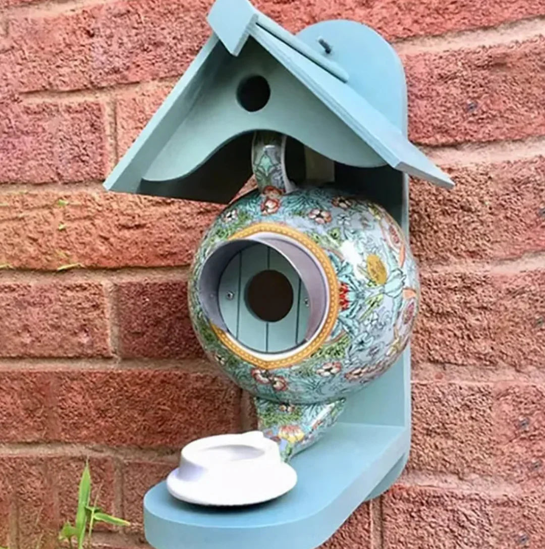 Colourful Teapot Birdhouse