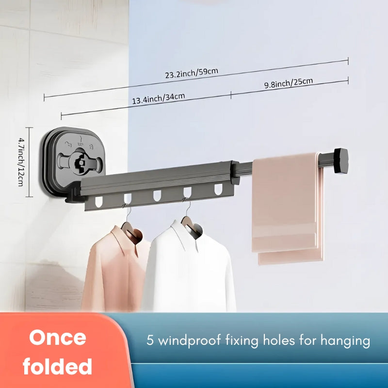 Clothes hanger with suction cup