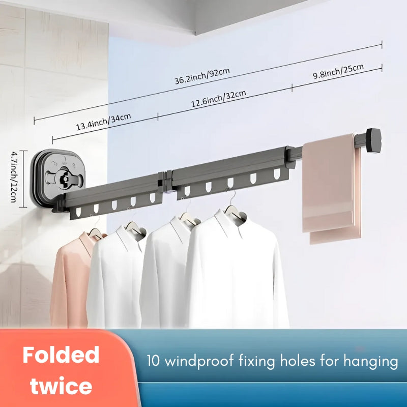 Clothes hanger with suction cup