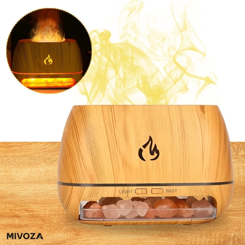 3-in-1 fragrance diffuser made from Himalayan salt stone