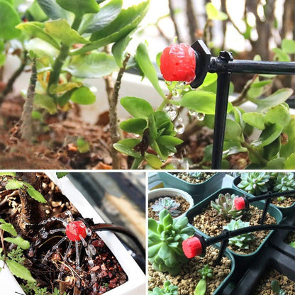 Adjustable irrigation drippers