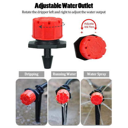 Adjustable irrigation drippers