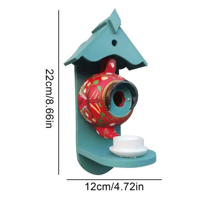 Colourful Teapot Birdhouse