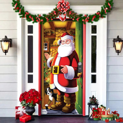 Festive Christmas Door Decoration