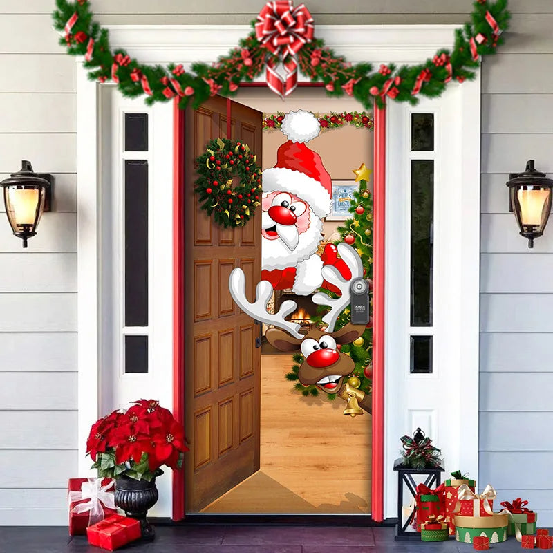 Festive Christmas Door Decoration