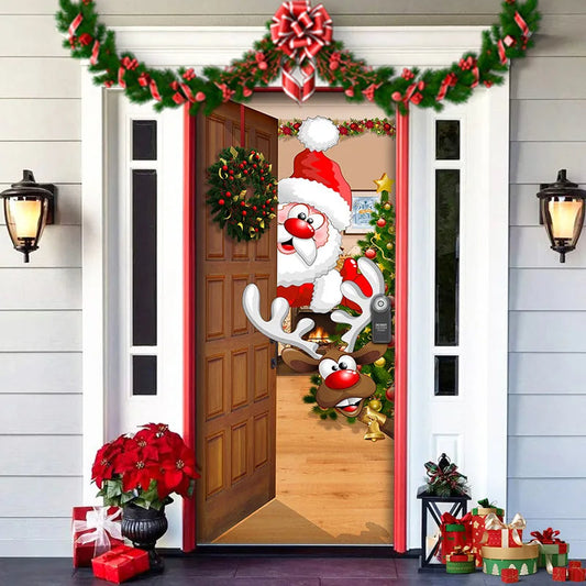 Festive Christmas Door Decoration