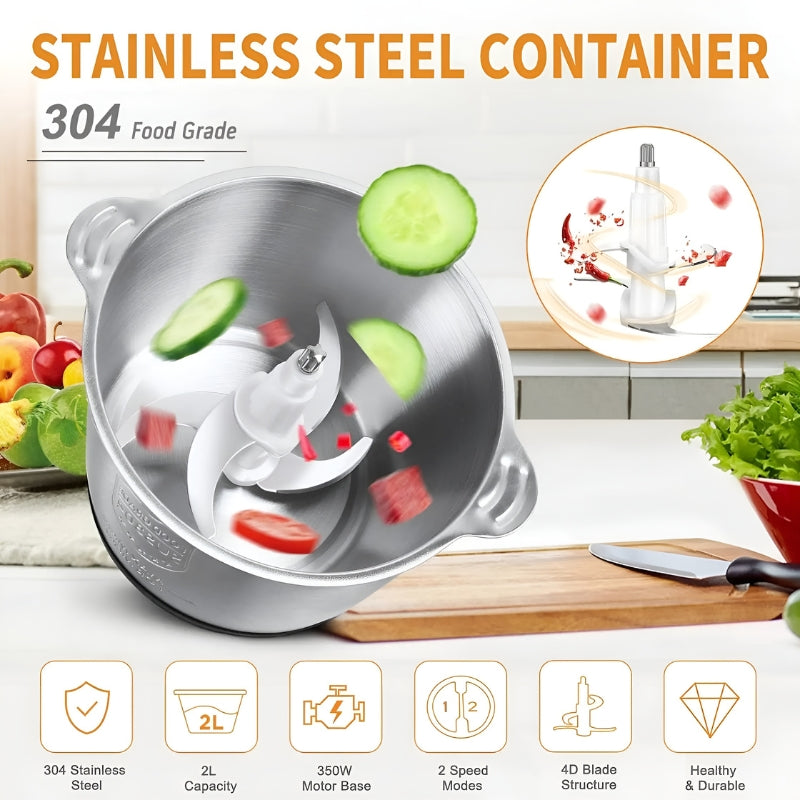 Multi-functional Stainless Steel Food Processor